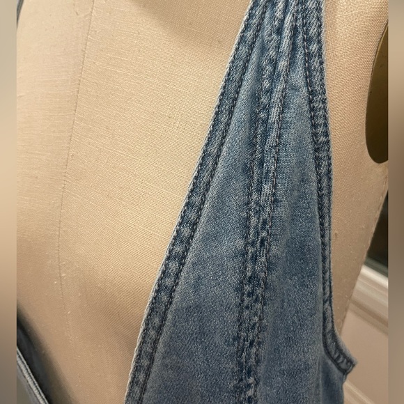 H&M Loves Coachella Wrapover Embroidered‎ Denim Dress - Picture 7 of 12